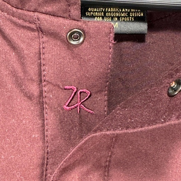 Zero Restriction Golf‎ Windbreaker Jacket Men Medium Maroon Microfiber Pockets - Picture 3 of 11